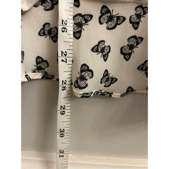 Karen Kane butterfly Sleeveless Blouse size L fairycore garden spring - Picture 7 of 7